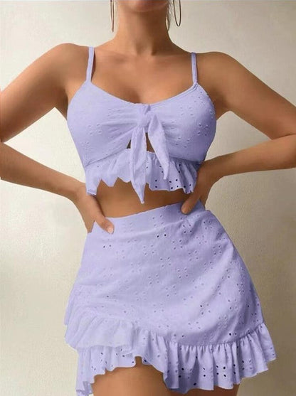 3 piece swimsuit and cover up set by Miss Sparkling | Fleurcouture