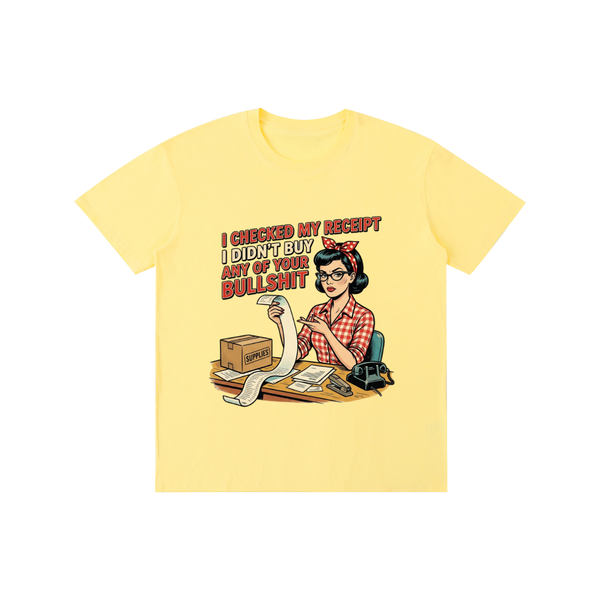 Icheckedmyreceipts,funny,sarcastic,retro,1950s,tee,tshirt