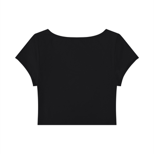 Women's Slim Cap Sleeve Crop T-Shirt