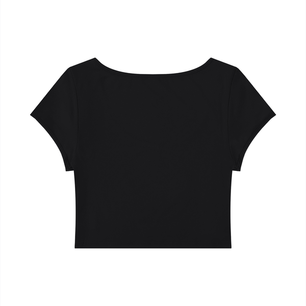 Women's Slim Cap Sleeve Crop T-Shirt