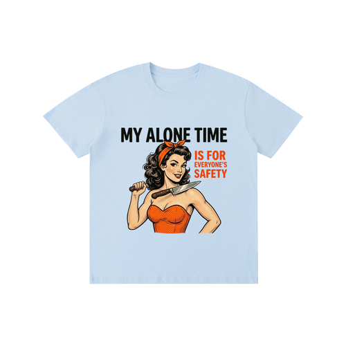 Myalonetime,foreveryonessafety,funny,sarcastic,retro,1950s,tee,tahirt