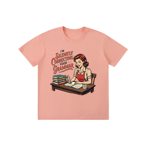 Imsilentlycorrectingyourgrammar,retro,funny,1950s,sarcastic,tee,tshirt