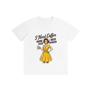 Ineedcoffeemore,funny,sarcastic,retro,1950s,tee,tshirt