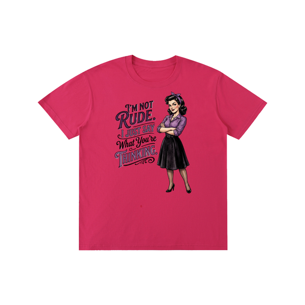 Imnotrude,imnotrudeijustsaywhatyourethinking,tee,tshirt,sarcastic,funny,retro,1950s
