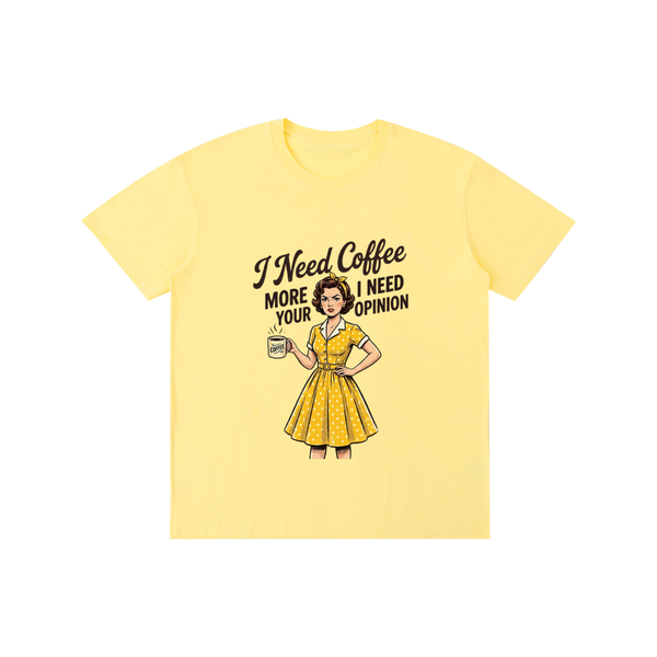 Ineedcoffeemore,funny,sarcastic,retro,1950s,tee,tshirt