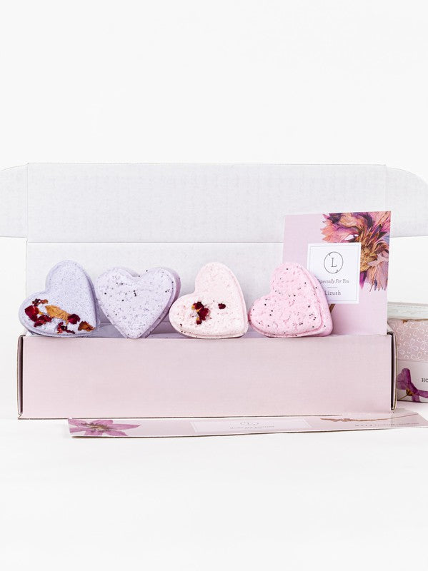 5 heart shaped Shower Steamers Gift Set multi color 1 by Lizush | Fleurcouture