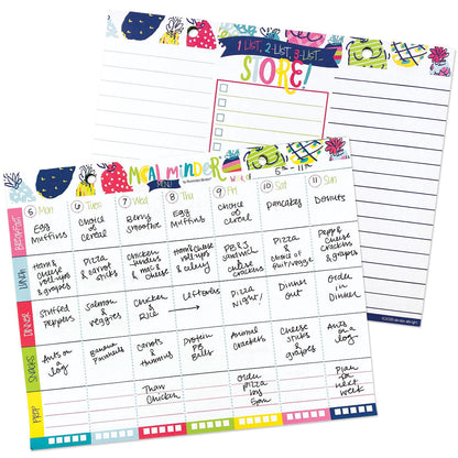 52-Week Meal Minder® Weekly Menu Planner Pad Pads by DAS | Fleurcouture