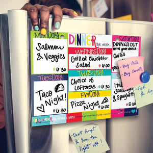 52-Week Meal Minder® Weekly Menu Planner Pad Pads by DAS | Fleurcouture