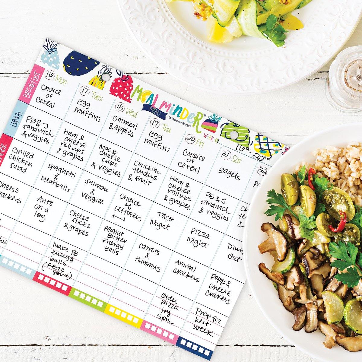 52-Week Meal Minder® Weekly Menu Planner Pad Pads by DAS | Fleurcouture