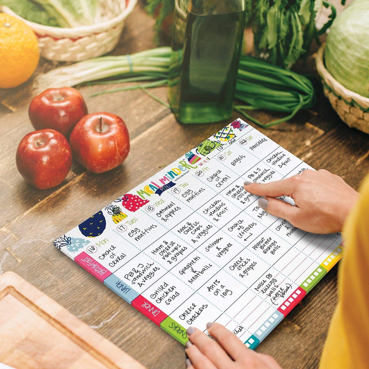 52-Week Meal Minder® Weekly Menu Planner Pad Pads by DAS | Fleurcouture