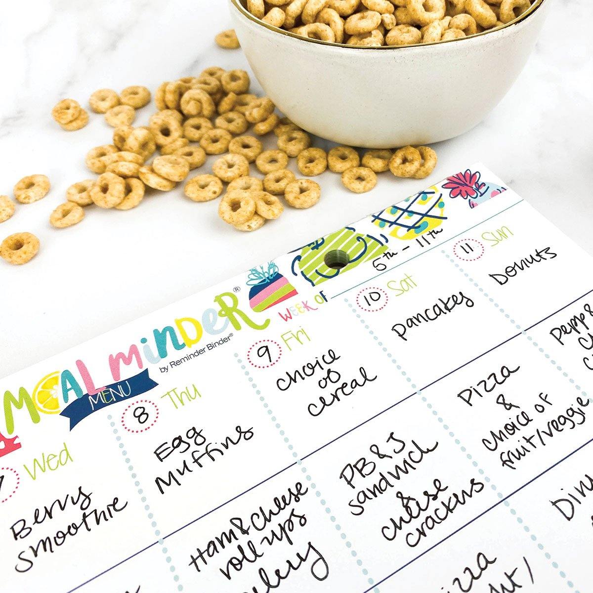 52-Week Meal Minder® Weekly Menu Planner Pad Pads by DAS | Fleurcouture