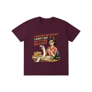 Icheckedmyreceipts,funny,sarcastic,retro,1950s,tee,tshirt