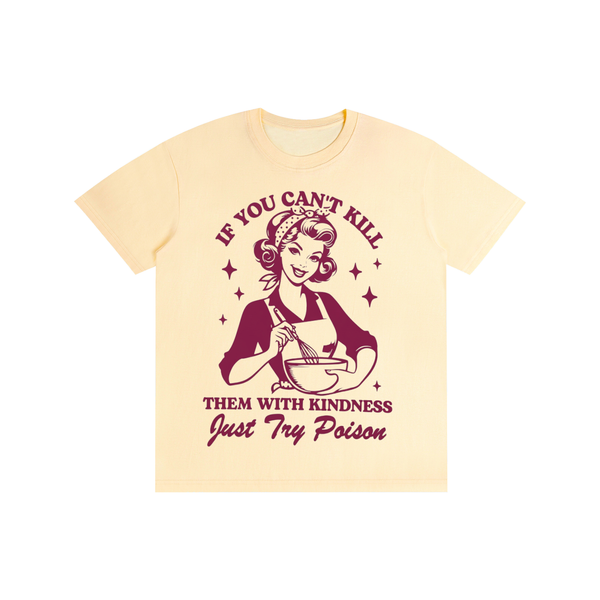 Retro,1950s,funny,sarcastic,killemwithkindness,tee,tshirt