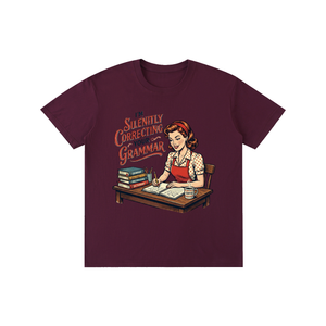 Imsilentlycorrectingyourgrammar,retro,funny,1950s,sarcastic,tee,tshirt