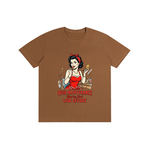Imnothighmaintenance,yourjustloweffort,retro,1950s,funny,sarcastic,tee,tshirt