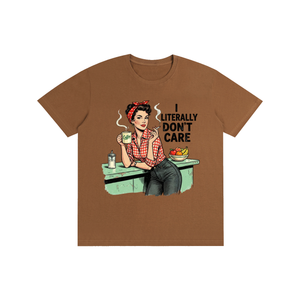 Iliterallydontcare,funny,sarcastic,retro,1950s,tee,tshirt