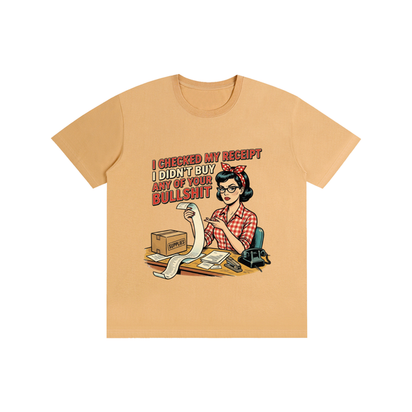Icheckedmyreceipts,funny,sarcastic,retro,1950s,tee,tshirt