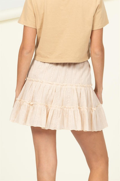 Forever Classy High Waist Tiered Mini Skirt