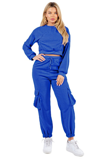 SEXY TWO PIECE SWEATSUITS