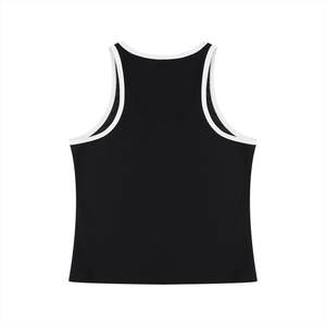Women's Color Block Cropped Tank Top