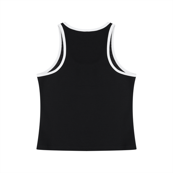 Women's Color Block Cropped Tank Top