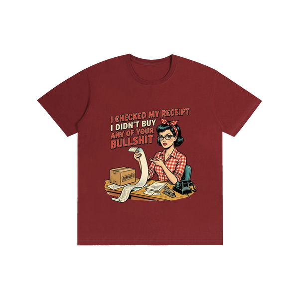 Icheckedmyreceipts,funny,sarcastic,retro,1950s,tee,tshirt