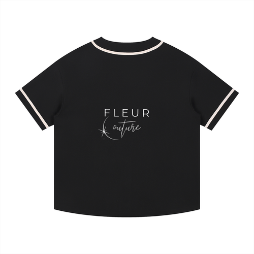 Contrast Piped Button-Up Jersey