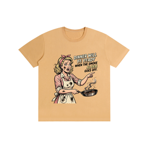 Dinnerwillbereadywhenthesmokealarmgoesoff,retro,1950s,funny,sarcastic,tee,tshirt