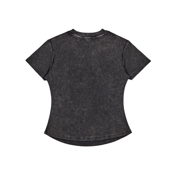 Vintage Washed Bodycon Cotton T-Shirt