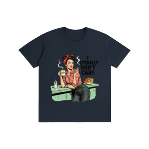 Iliterallydontcare,retro,1950s,tee,tshirt,Funny,sarcastic