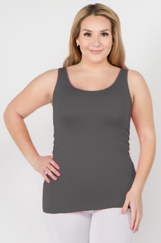 Womens Seamless Tank Top - PLUS SIZE