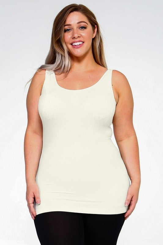 Womens Seamless Tank Top - PLUS SIZE