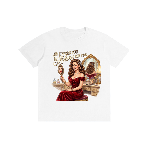 Ifiwereyouidadoremetoo,funny,sarcastic,retro,1950s,tee,tshirt