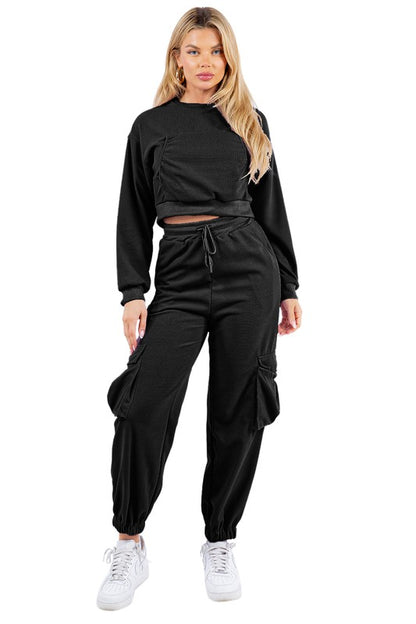 SEXY TWO PIECE SWEATSUITS