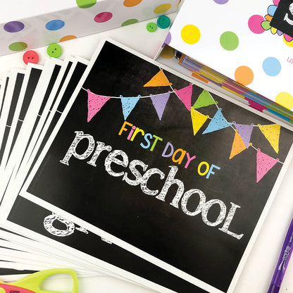 NEW! Mom Must-Have School Keepsake Kit | Class Keeper® + Photo Prop Deck + School Stickers