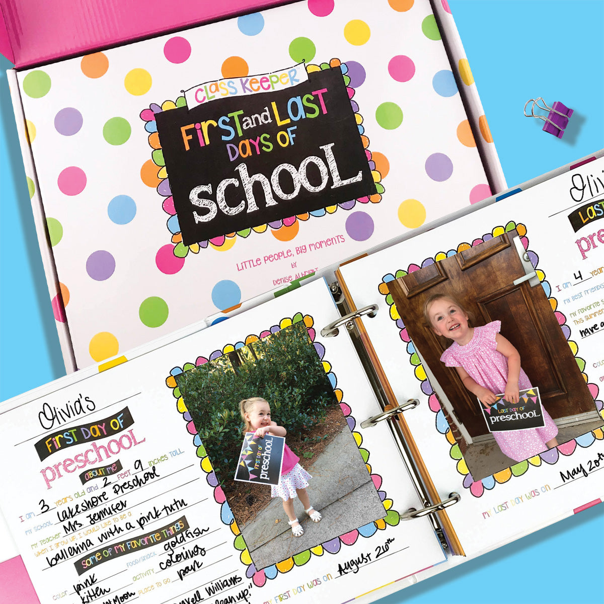 NEW! Mom Must-Have School Keepsake Kit | Class Keeper® + Photo Prop Deck + School Stickers