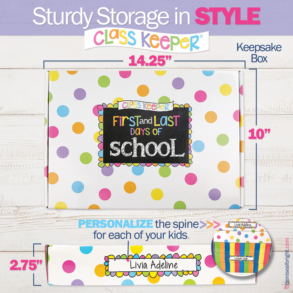 NEW! Mom Must-Have School Keepsake Kit | Class Keeper® + Photo Prop Deck + School Stickers