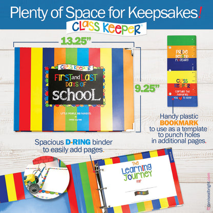 NEW! Mom Must-Have School Keepsake Kit | Class Keeper® + Photo Prop Deck + School Stickers