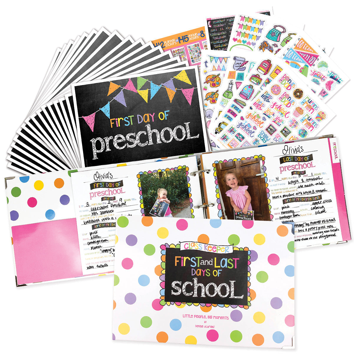 NEW! Mom Must-Have School Keepsake Kit | Class Keeper® + Photo Prop Deck + School Stickers