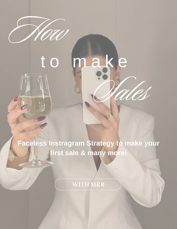 How to make sales