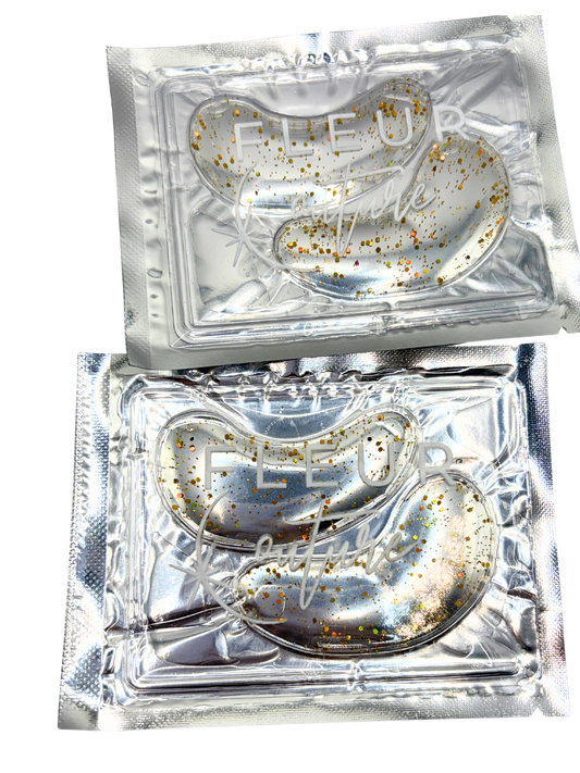 Sparkle & Refresh Gold Glitter gel eye pads (5 pack)