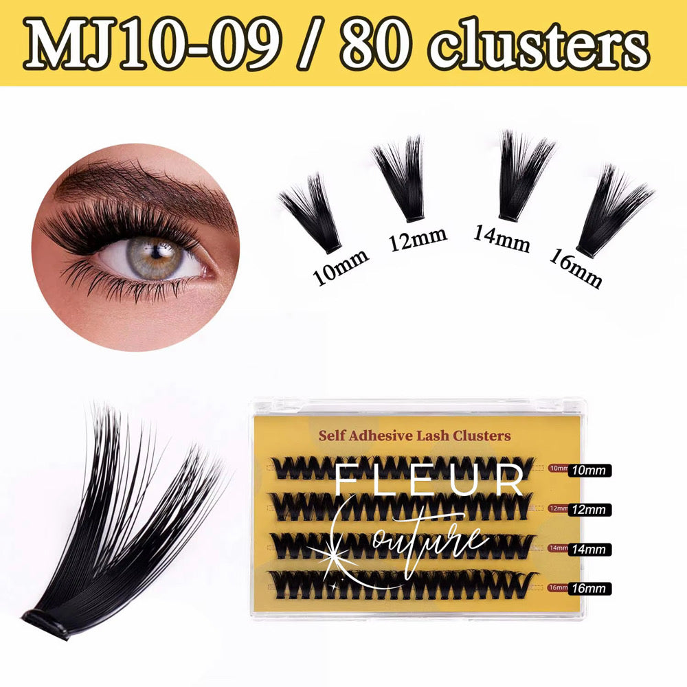 Glueless Lashes MJ10-09 80 clusters