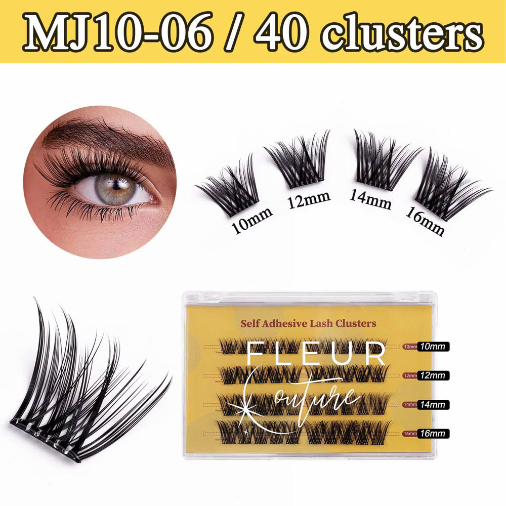 Glueless Lashes MJ10-06 40 clusters