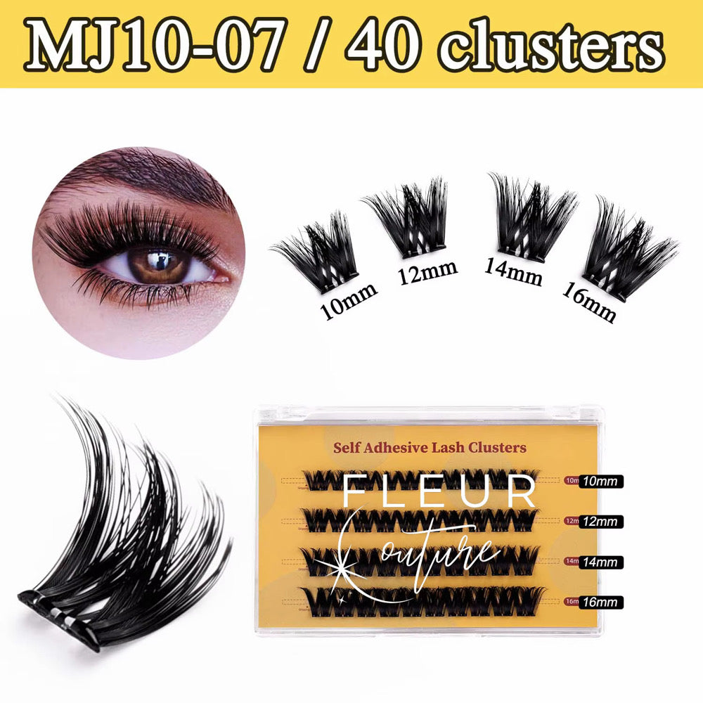 Glueless Lashes MJ10-07 40 clusters