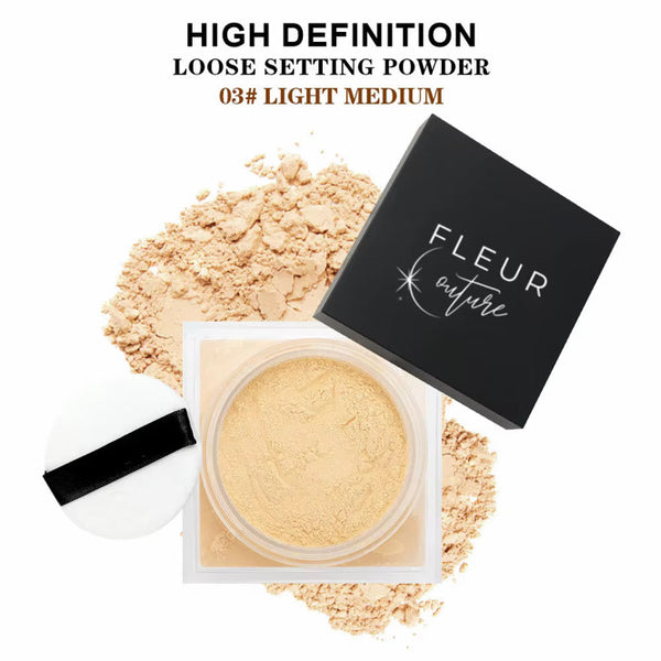 Fleur Couture Soft Blend Loose Setting Powder – Light Medium #3