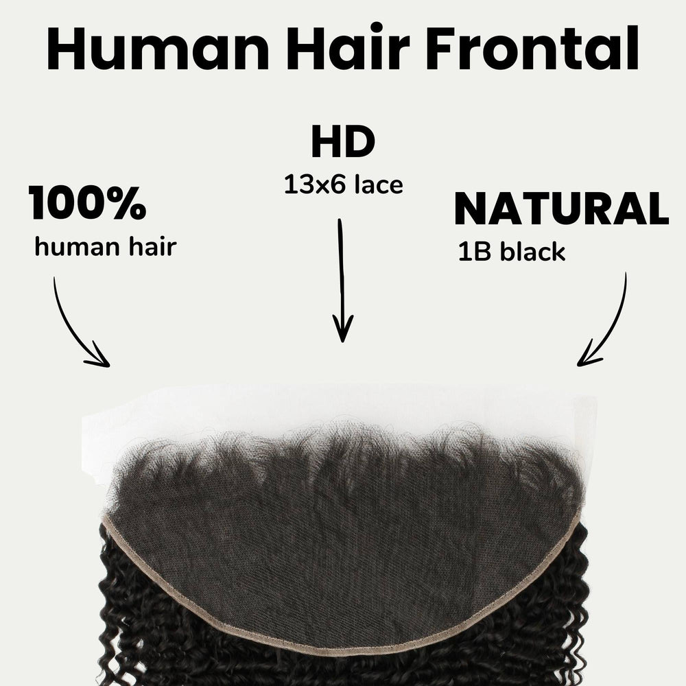 Jerry Curl 13x6 HD Lace Human Hair Frontal