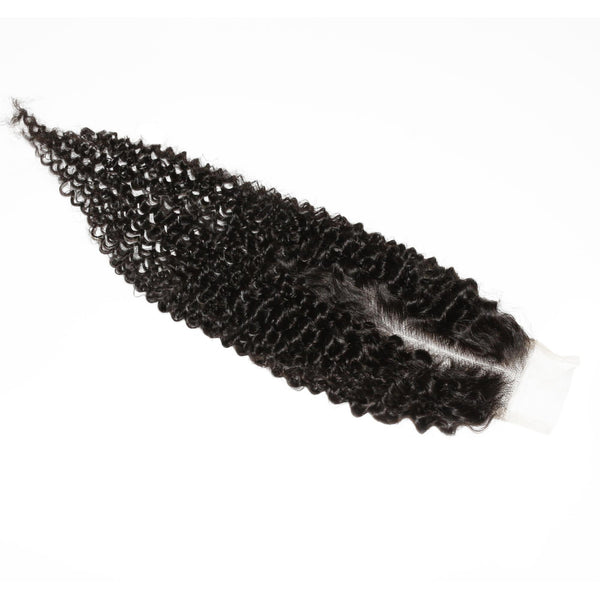 Jerry Curl 2x6 Transparent Lace Human Hair Closure