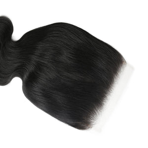 Jet Black Body Wave 7x7 HD Lace Human Hair Closure