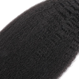 Kinky Straight Bulk 100% Human Braiding Hair