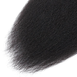 Kinky Straight Bulk 100% Human Braiding Hair
